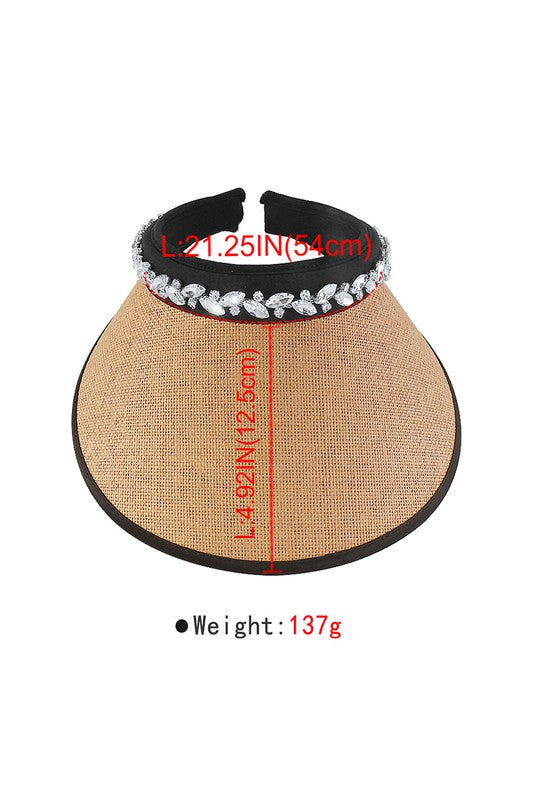 Q0267 Rhinestone Visor