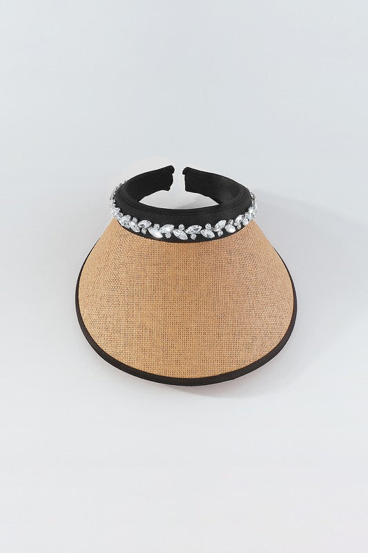 Q0267 Rhinestone Visor