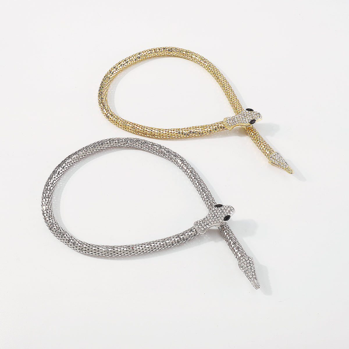 N9274 Rhinestone Snake Choker Necklace