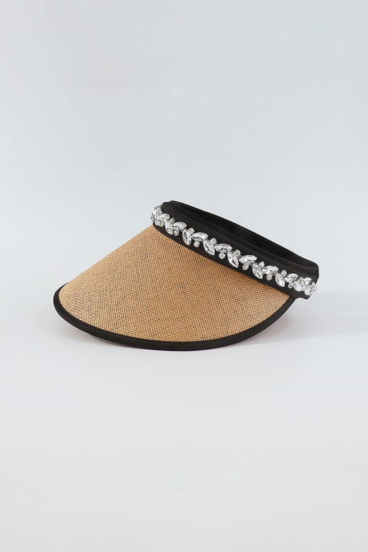 Q0267 Rhinestone Visor