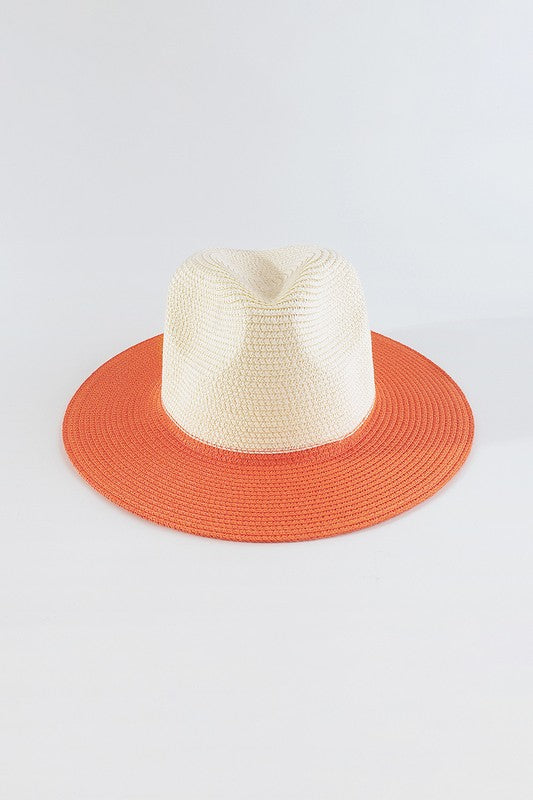 Q0256 Rainbow Color Straw Hat