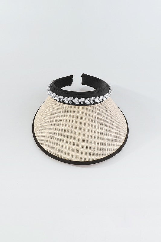 Q0267 Rhinestone Visor