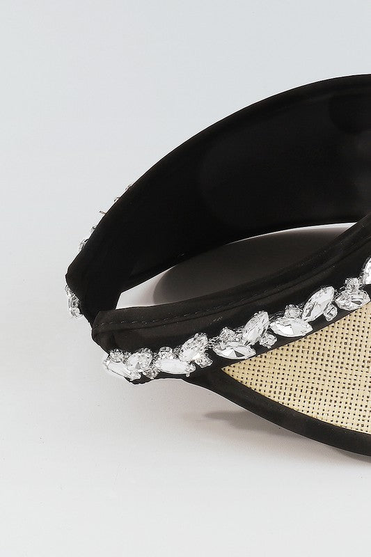 Q0267 Rhinestone Visor