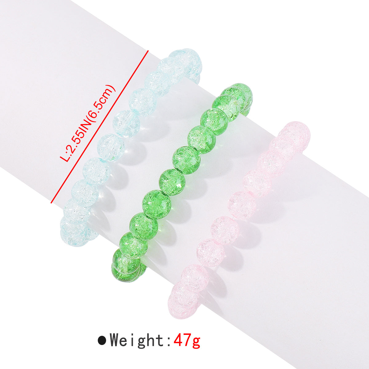 B2107 Summer Glass Beads Bracelet Set