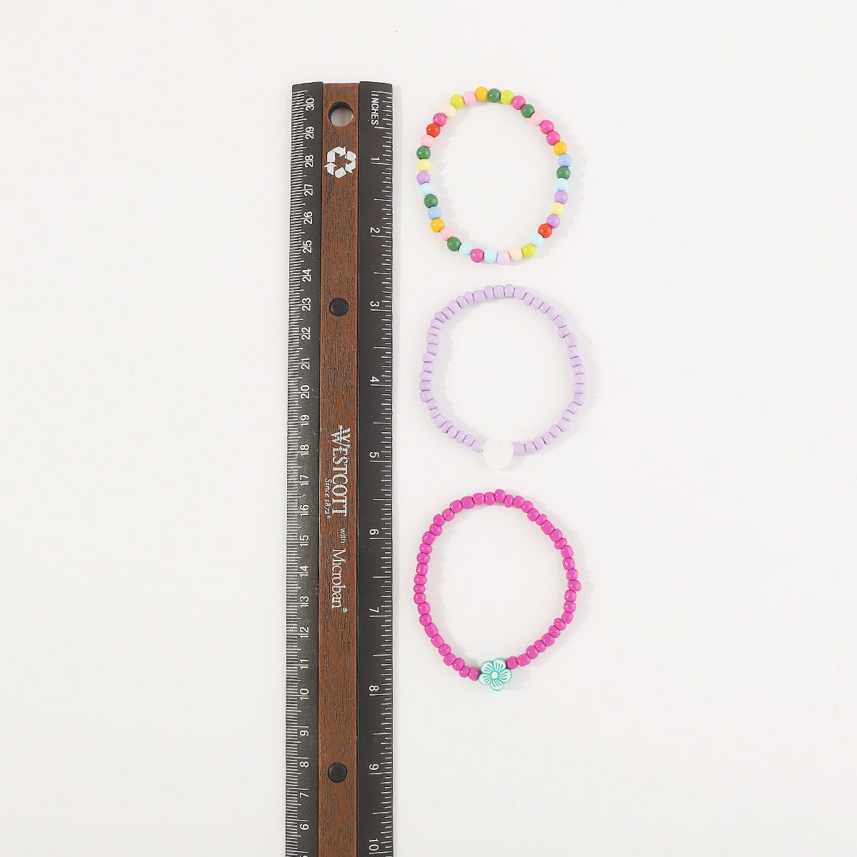 B2116 Bohemia Starfish Shell Rainbow Beaded Bracelet Set
