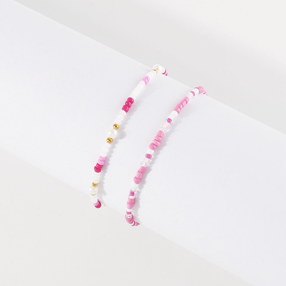 B2134 Mermaid Beads Stretch Bracelets Set