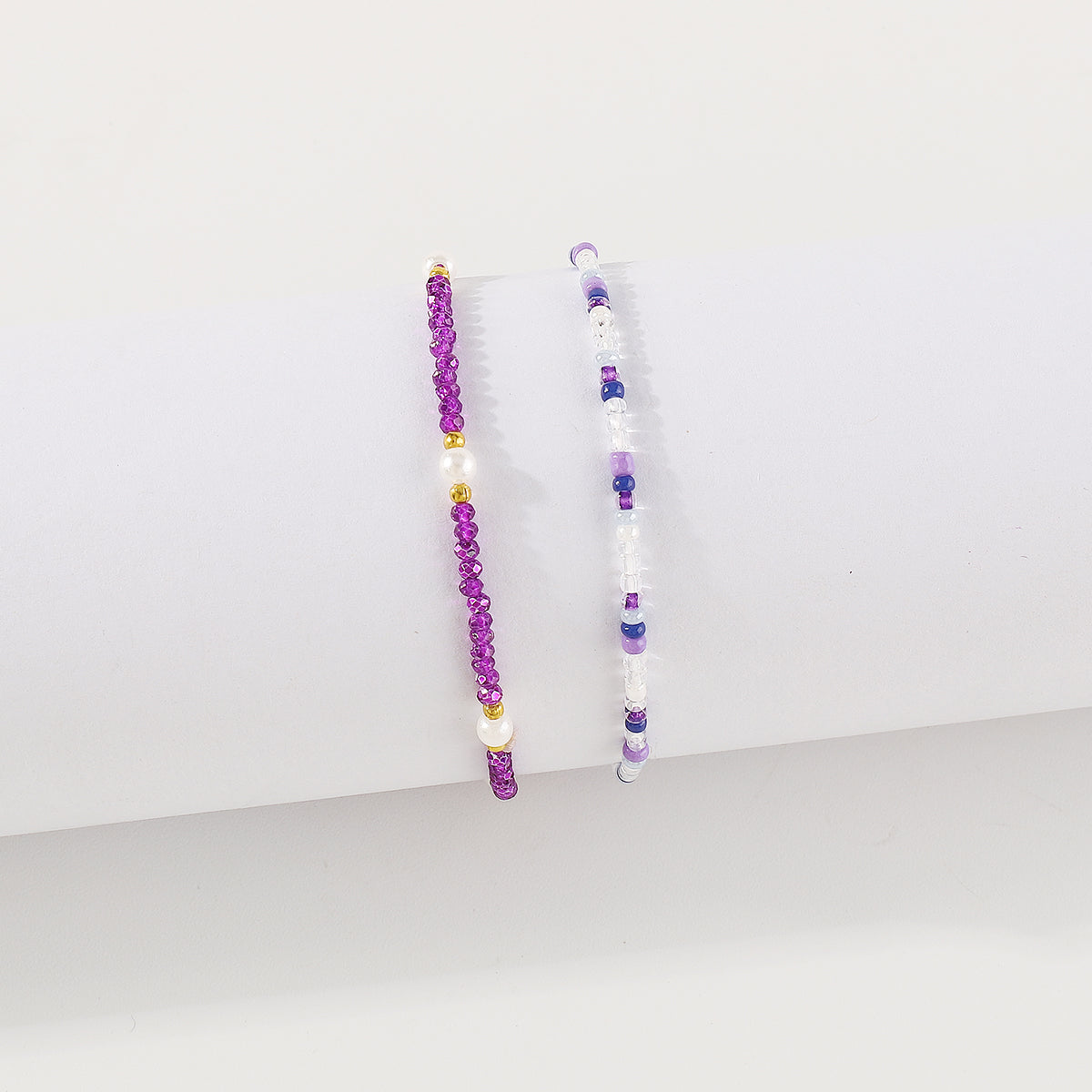 B2134 Mermaid Beads Stretch Bracelets Set