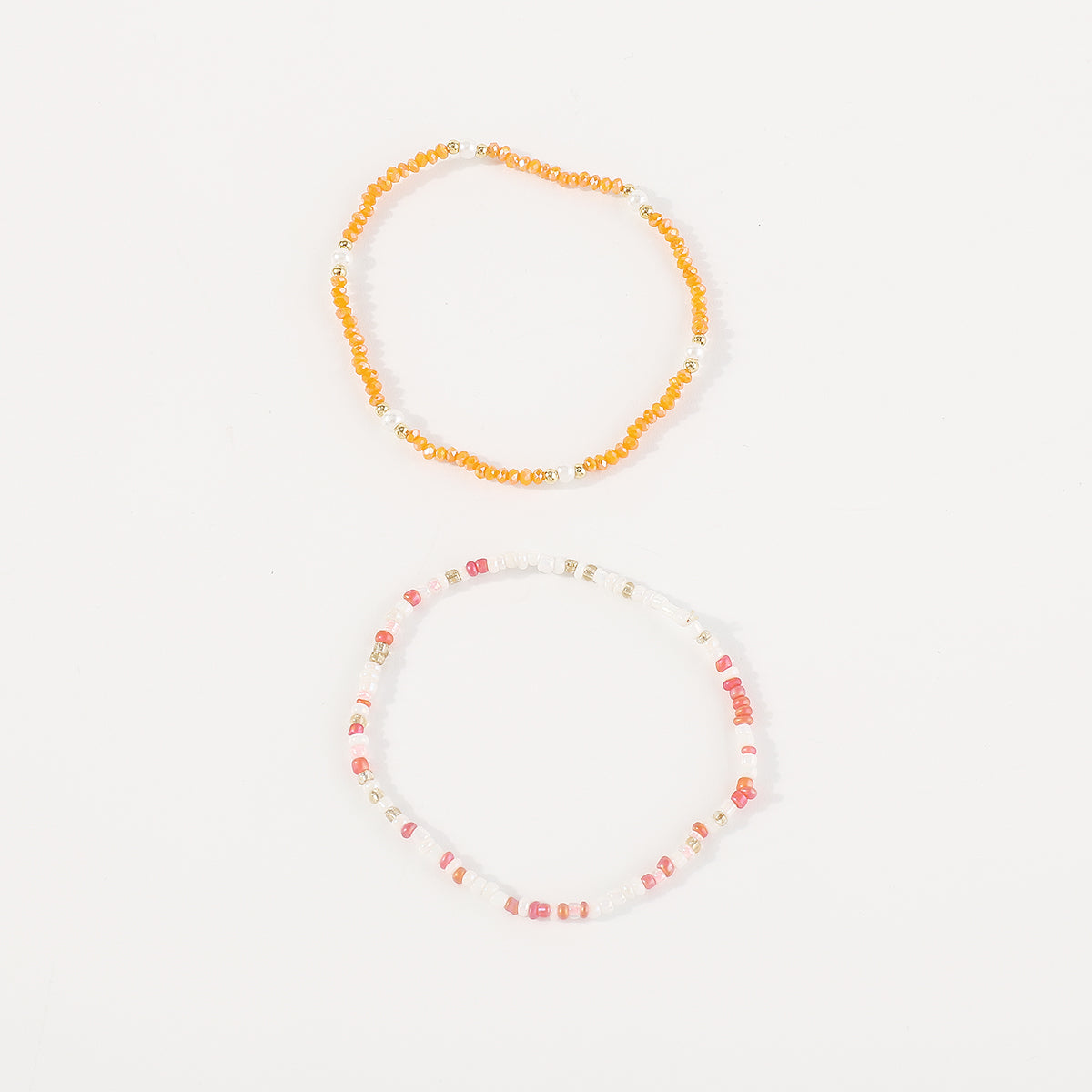 B2134 Mermaid Beads Stretch Bracelets Set
