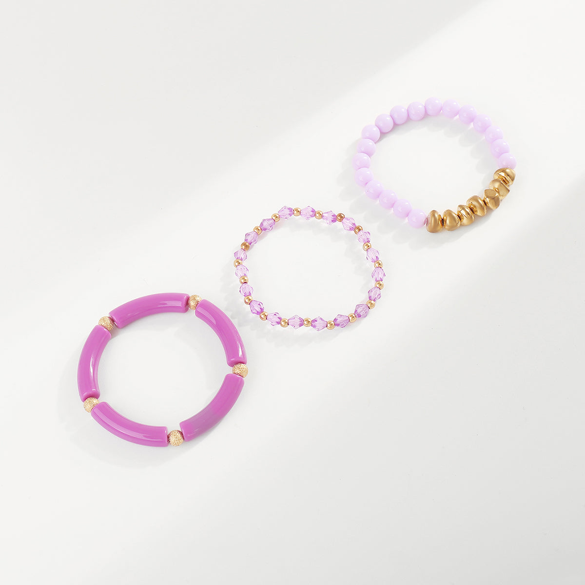 B2151 Multi Color Beaded Bracelets Set