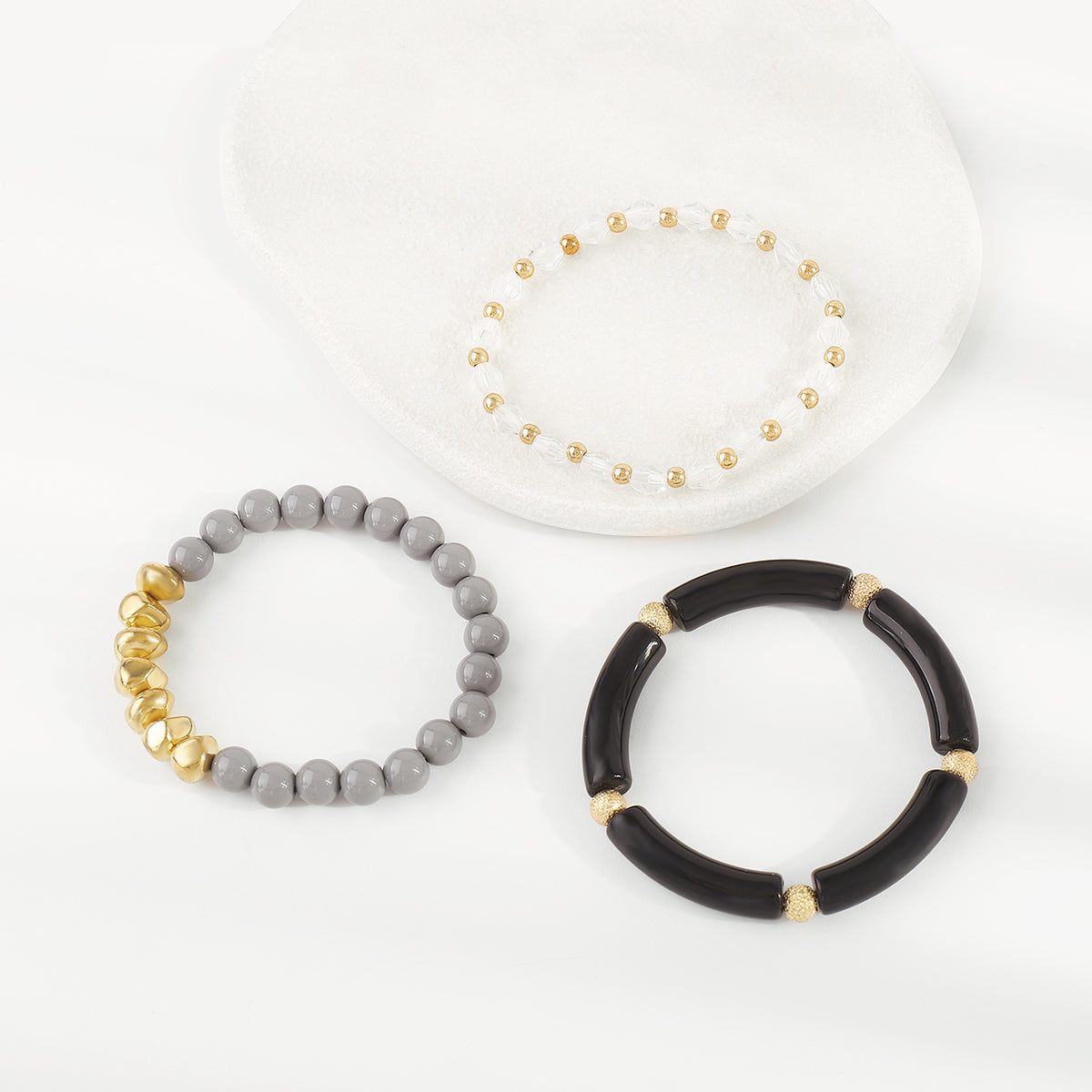 B2151 Multi Color Beaded Bracelets Set