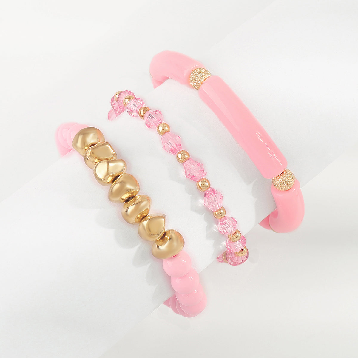 B2151 Multi Color Beaded Bracelets Set