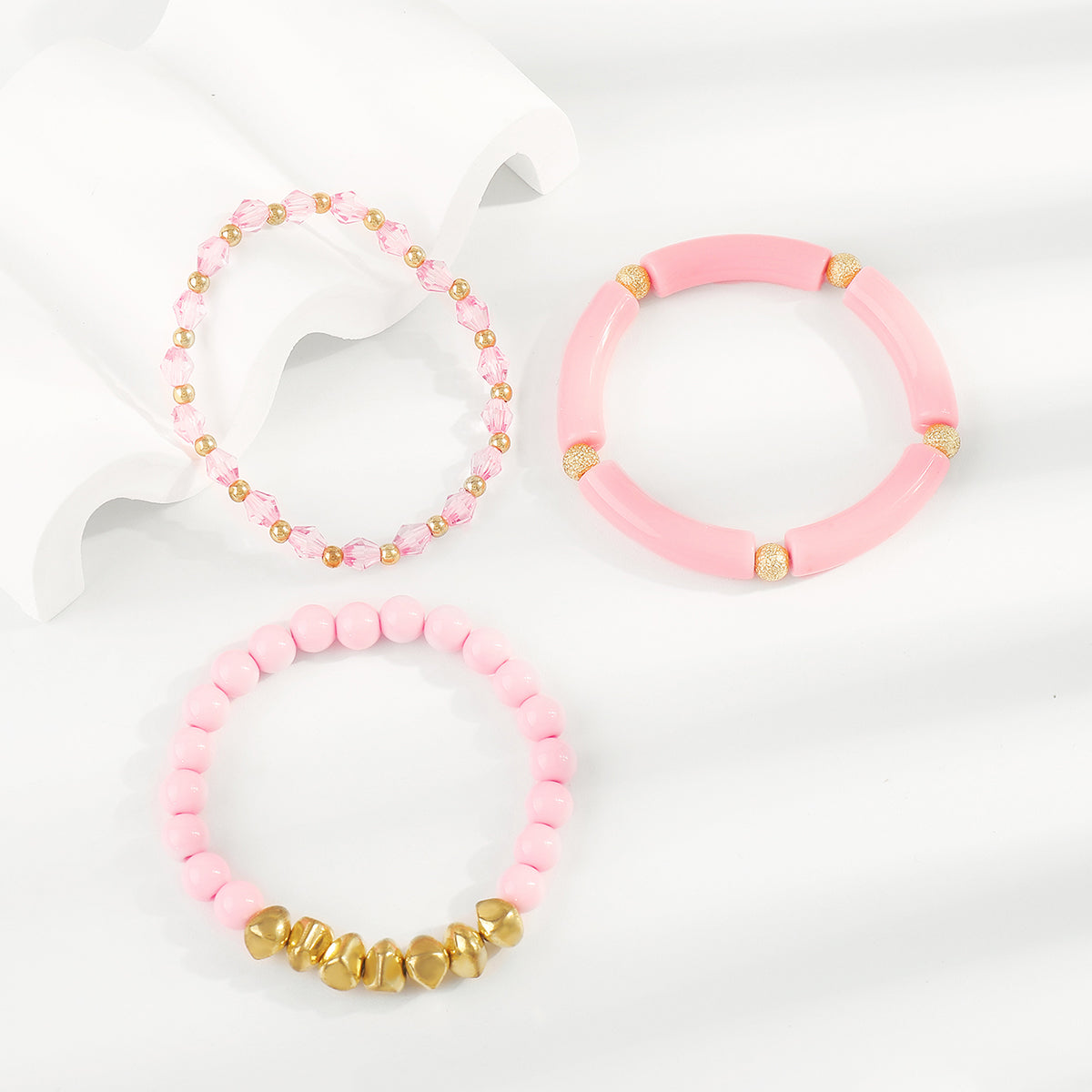 B2151 Multi Color Beaded Bracelets Set