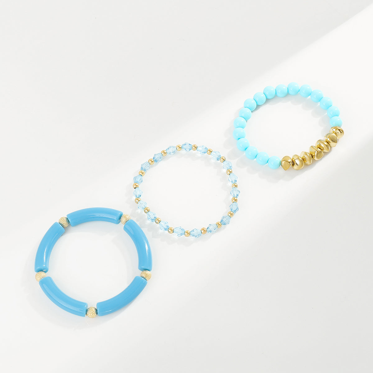 B2151 Multi Color Beaded Bracelets Set