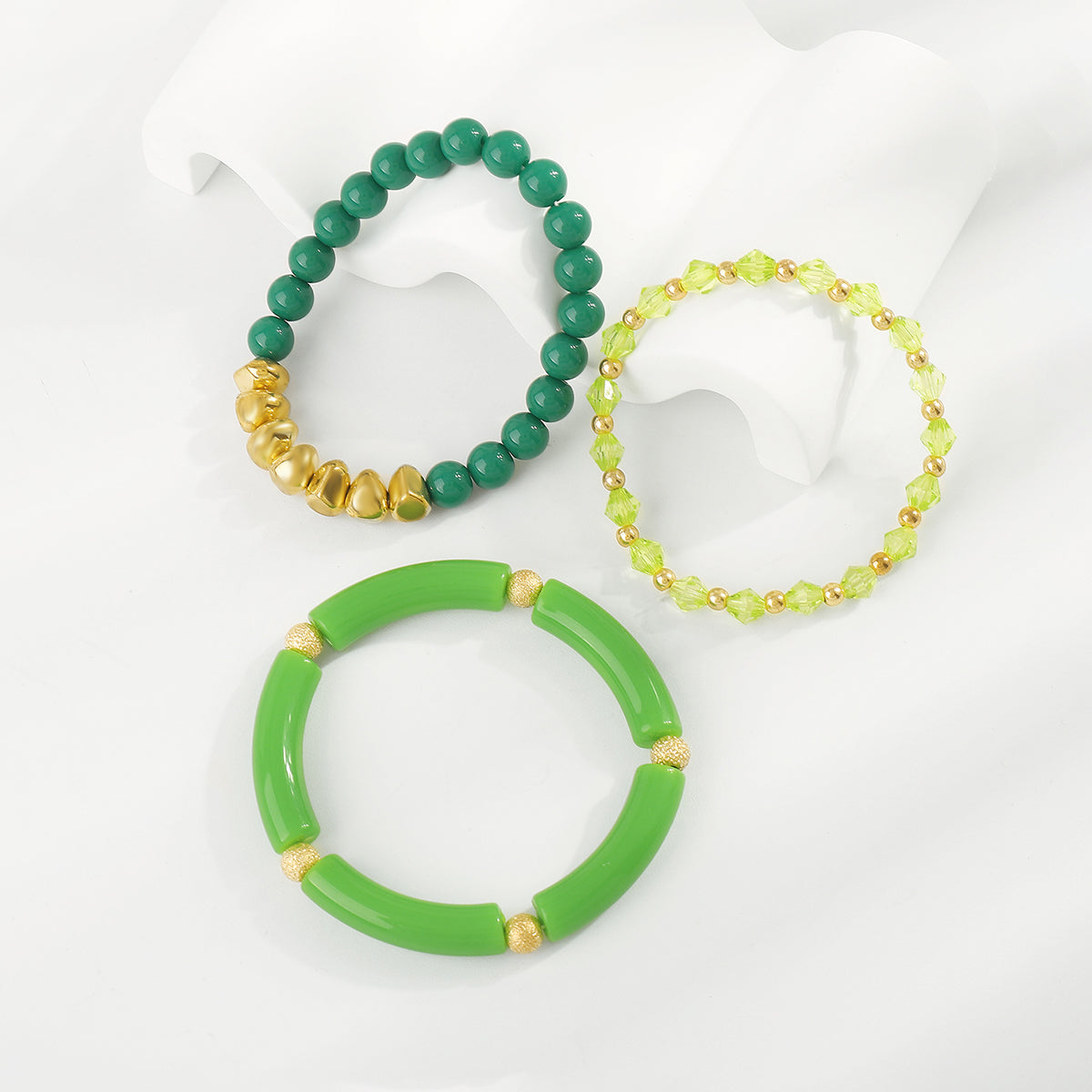 B2151 Multi Color Beaded Bracelets Set
