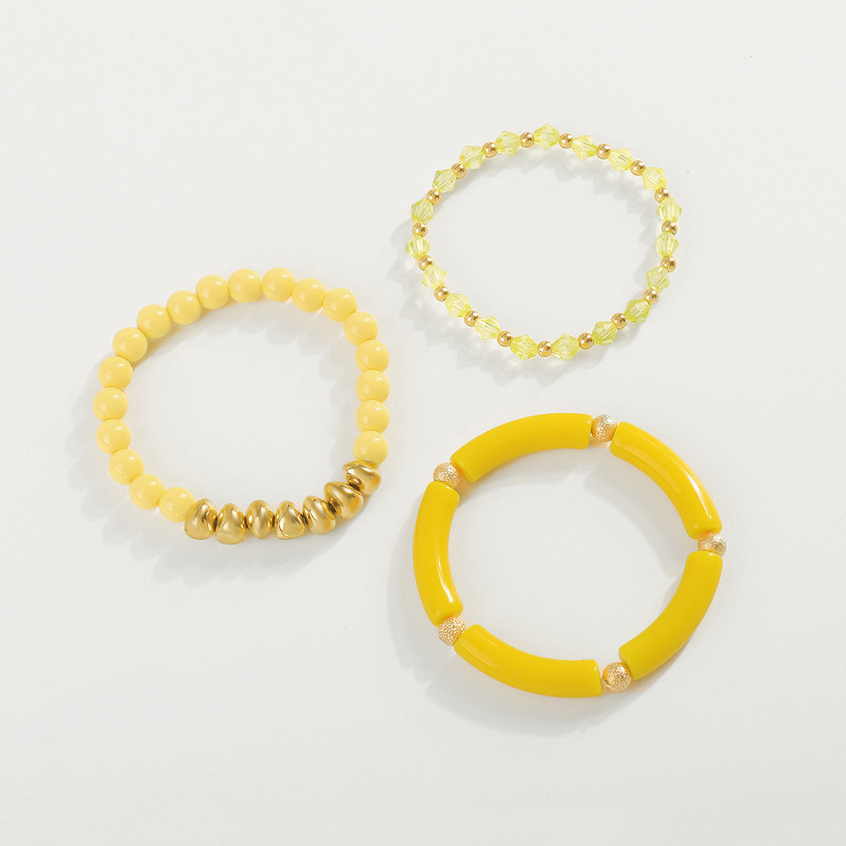 B2151 Multi Color Beaded Bracelets Set