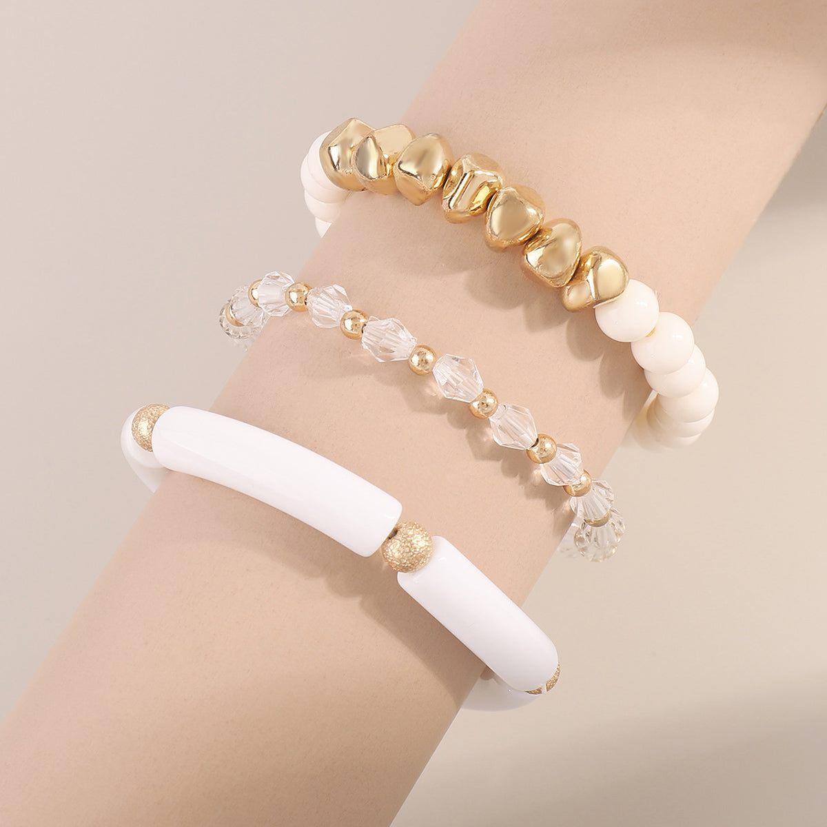 B2151 Multi Color Beaded Bracelets Set