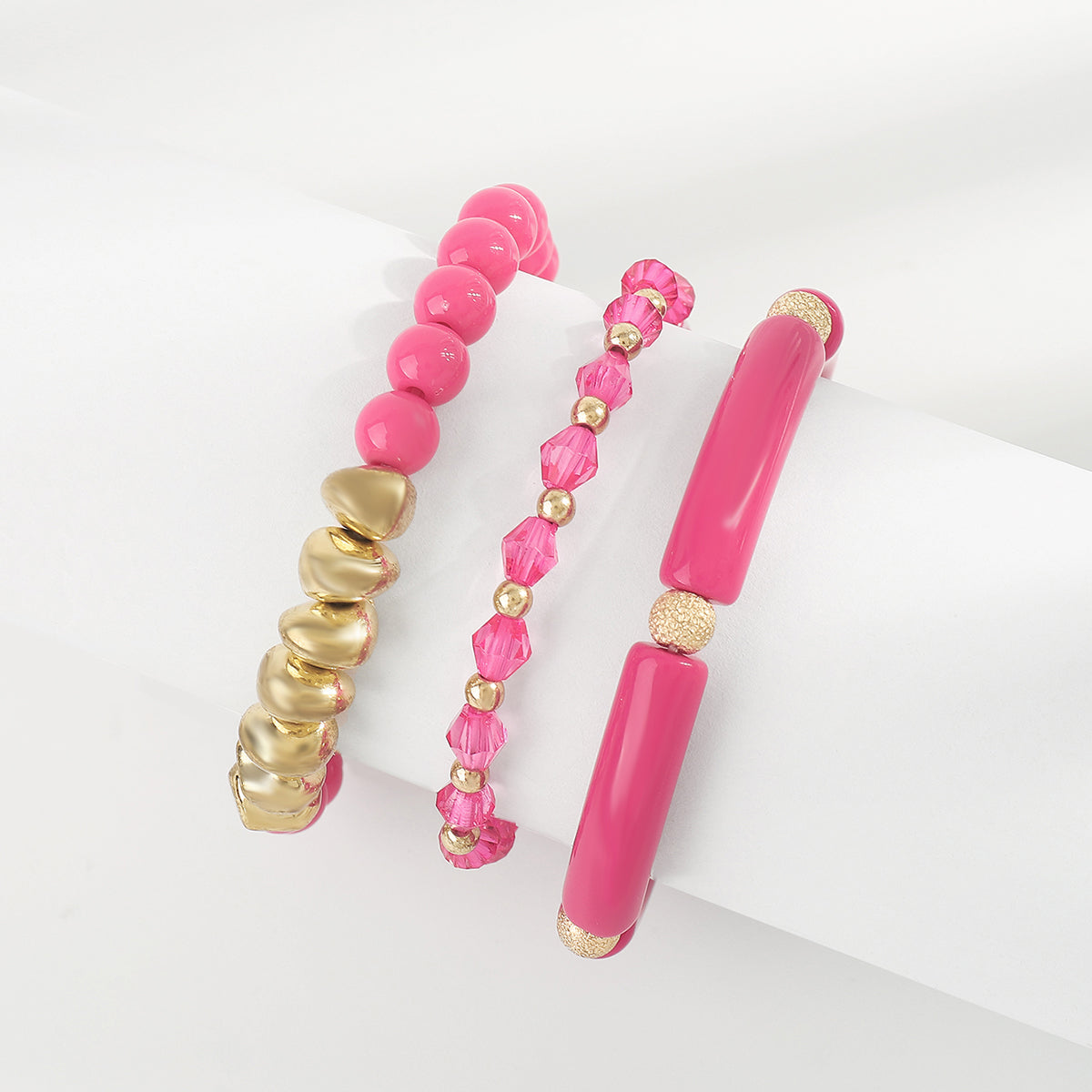 B2151 Multi Color Beaded Bracelets Set