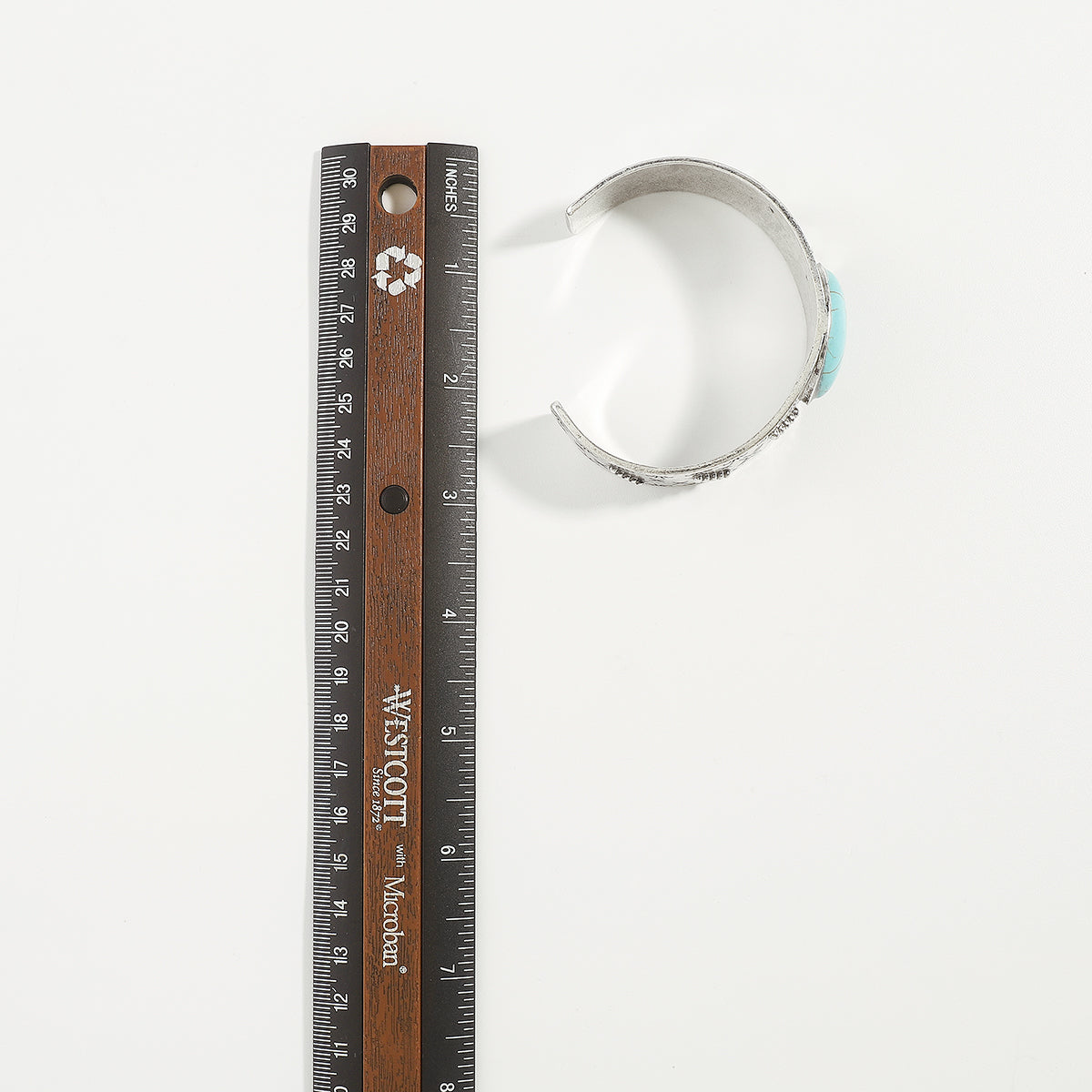 B2163 Vintage Turquoise Open Bangle