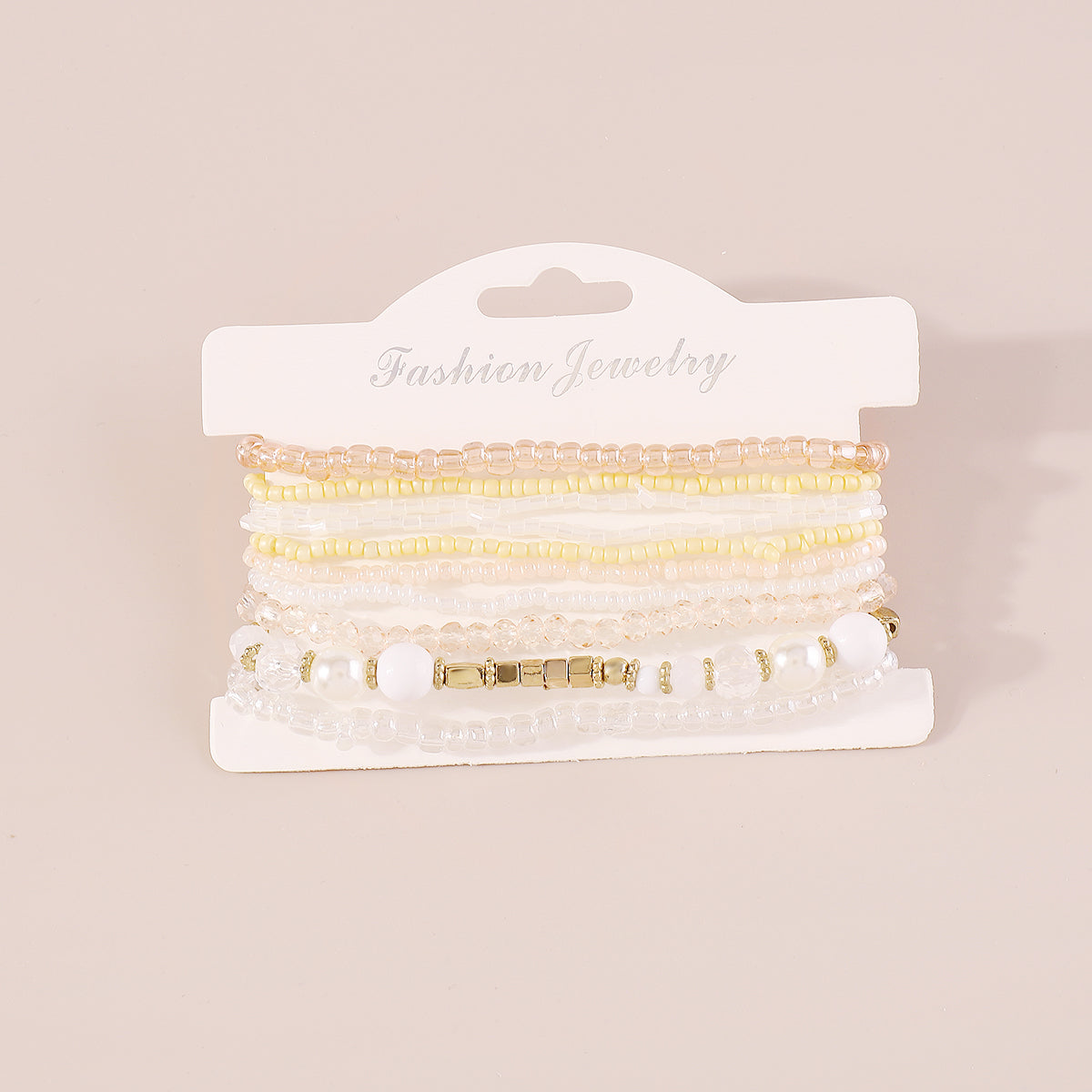 B2164 10pcs Pearl Beaded Bracelets Set