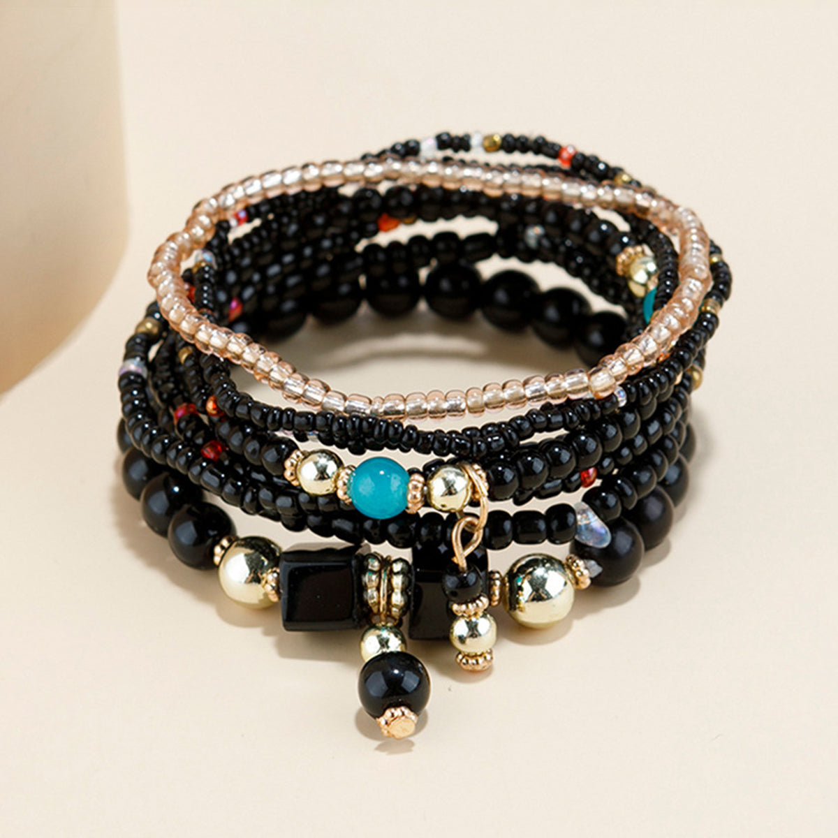 B2180 8pcs Colorful Beaded Bracelet Set