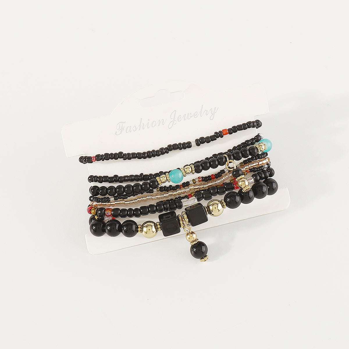 B2180 8pcs Colorful Beaded Bracelet Set