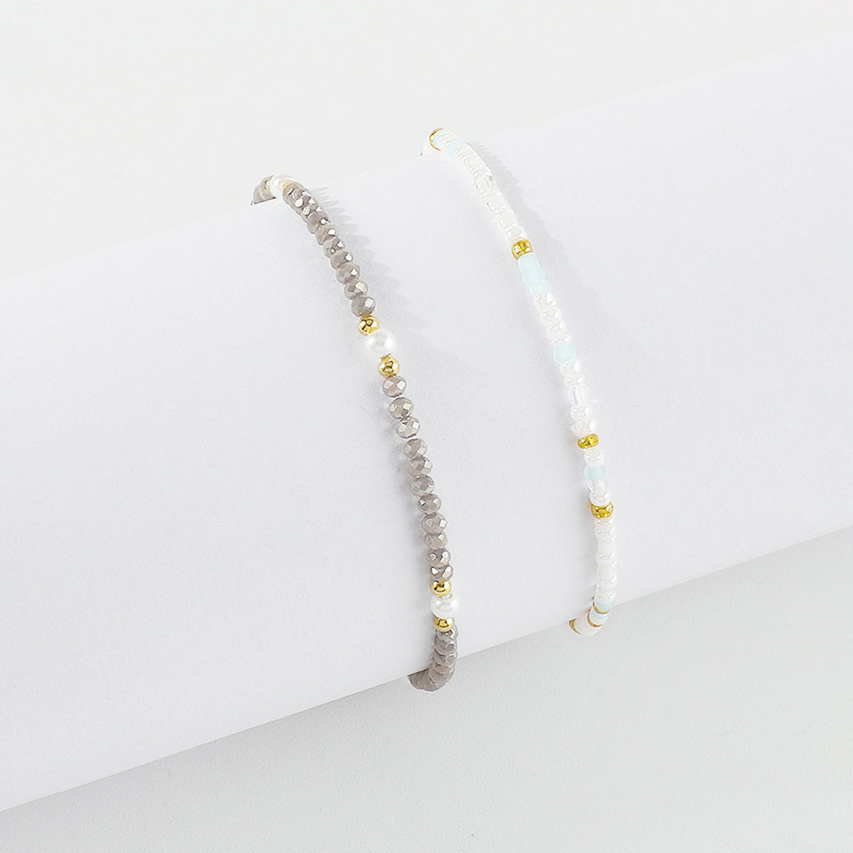 B2134 Mermaid Beads Stretch Bracelets Set