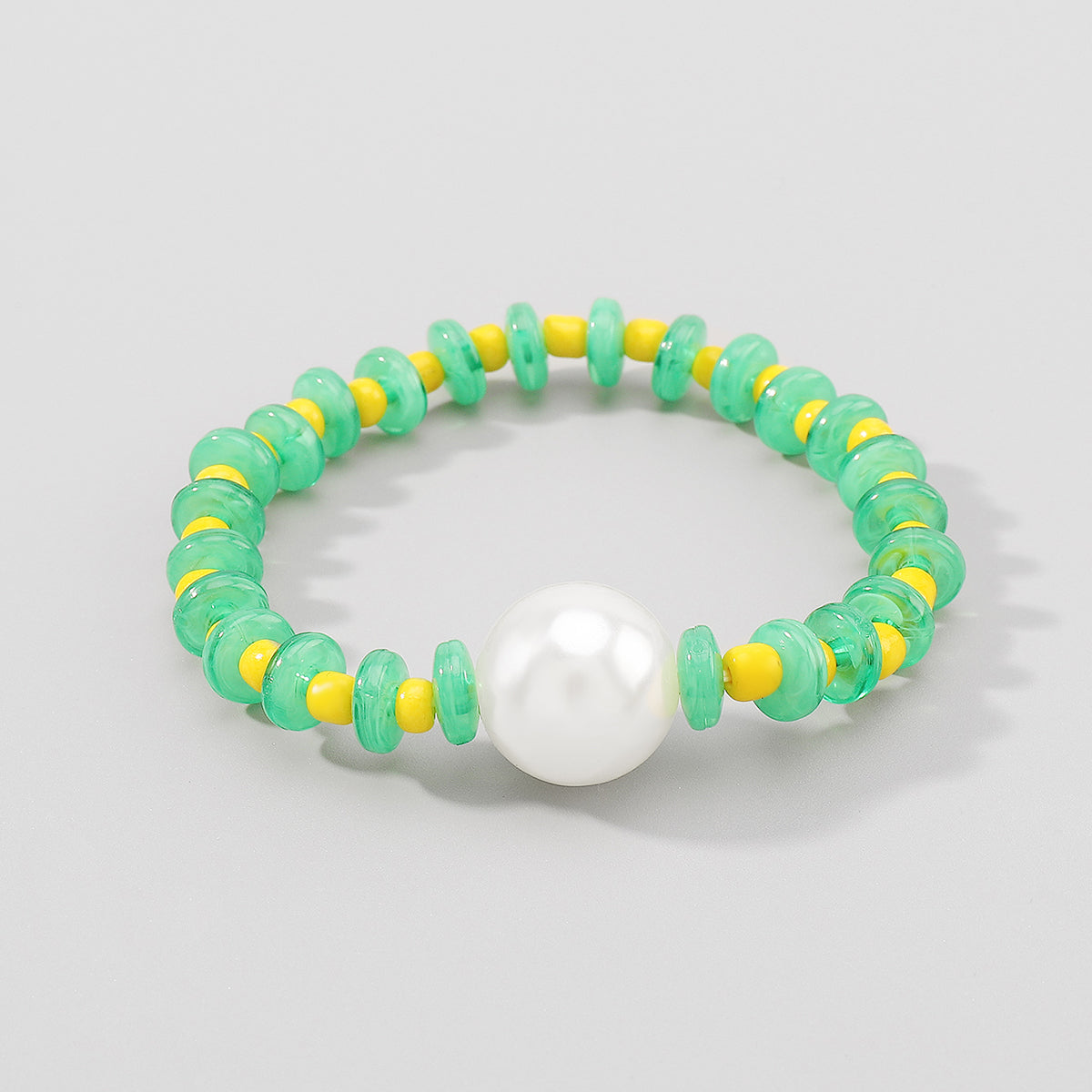B2209 Multicolor Pearl Beaded Stretch Bracelet