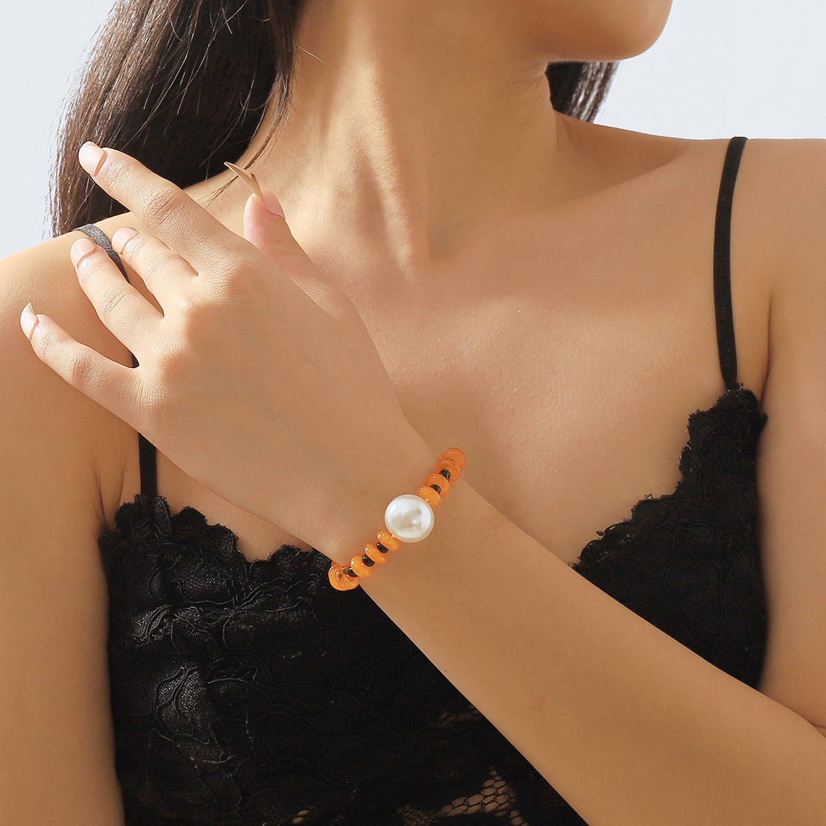 B2209 Multicolor Pearl Beaded Stretch Bracelet