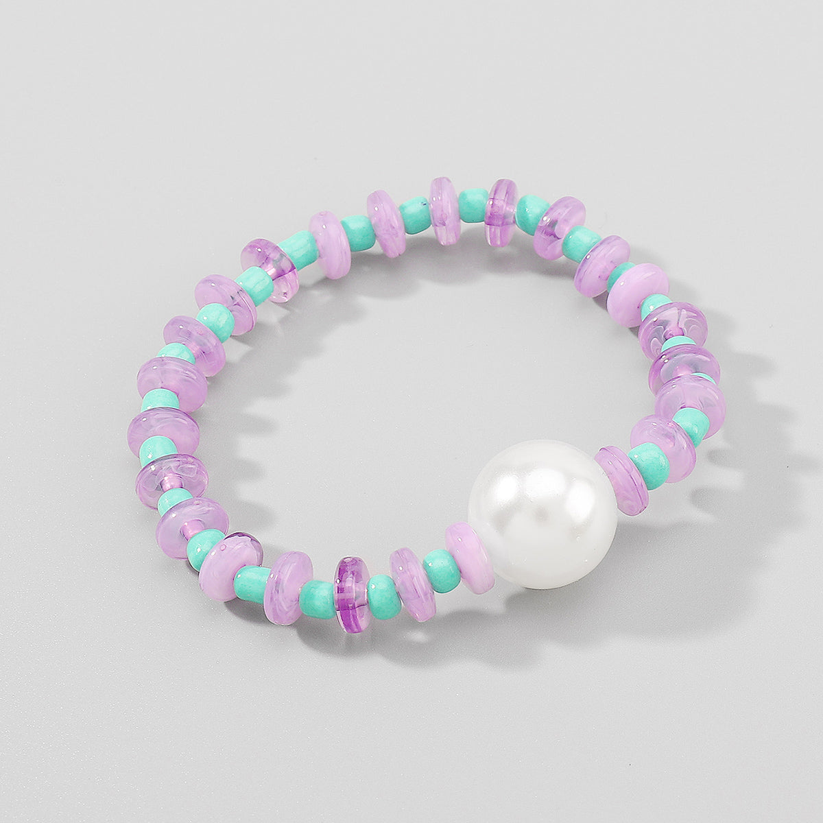 B2209 Multicolor Pearl Beaded Stretch Bracelet