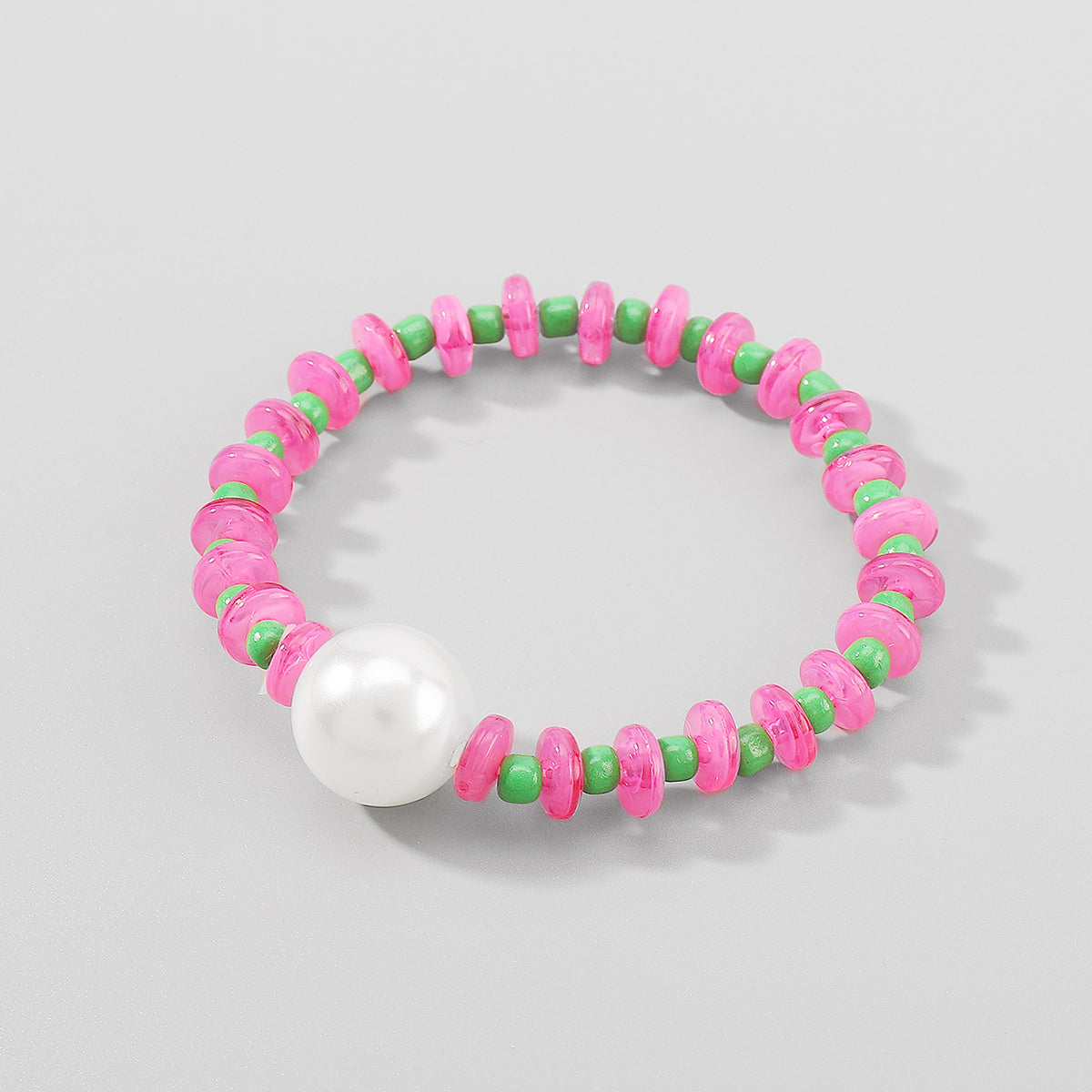 B2209 Multicolor Pearl Beaded Stretch Bracelet