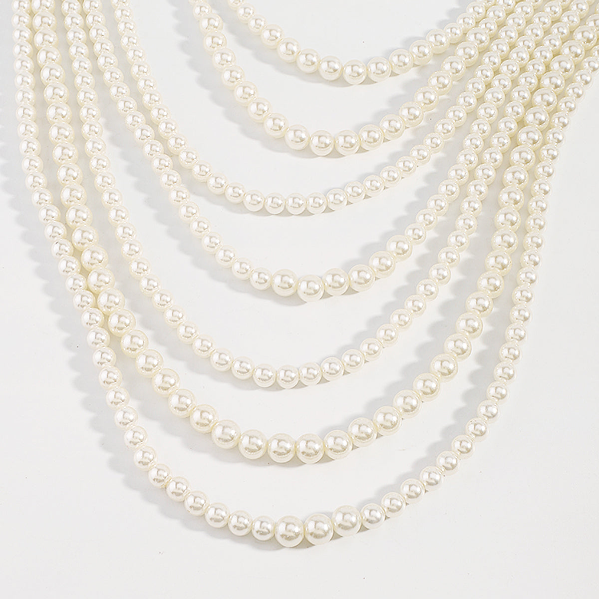 C0429 Handmade Faux Pearl Halter Top
