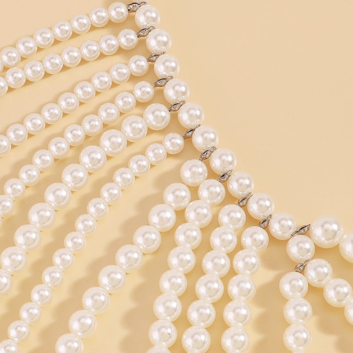 C0429 Handmade Faux Pearl Halter Top