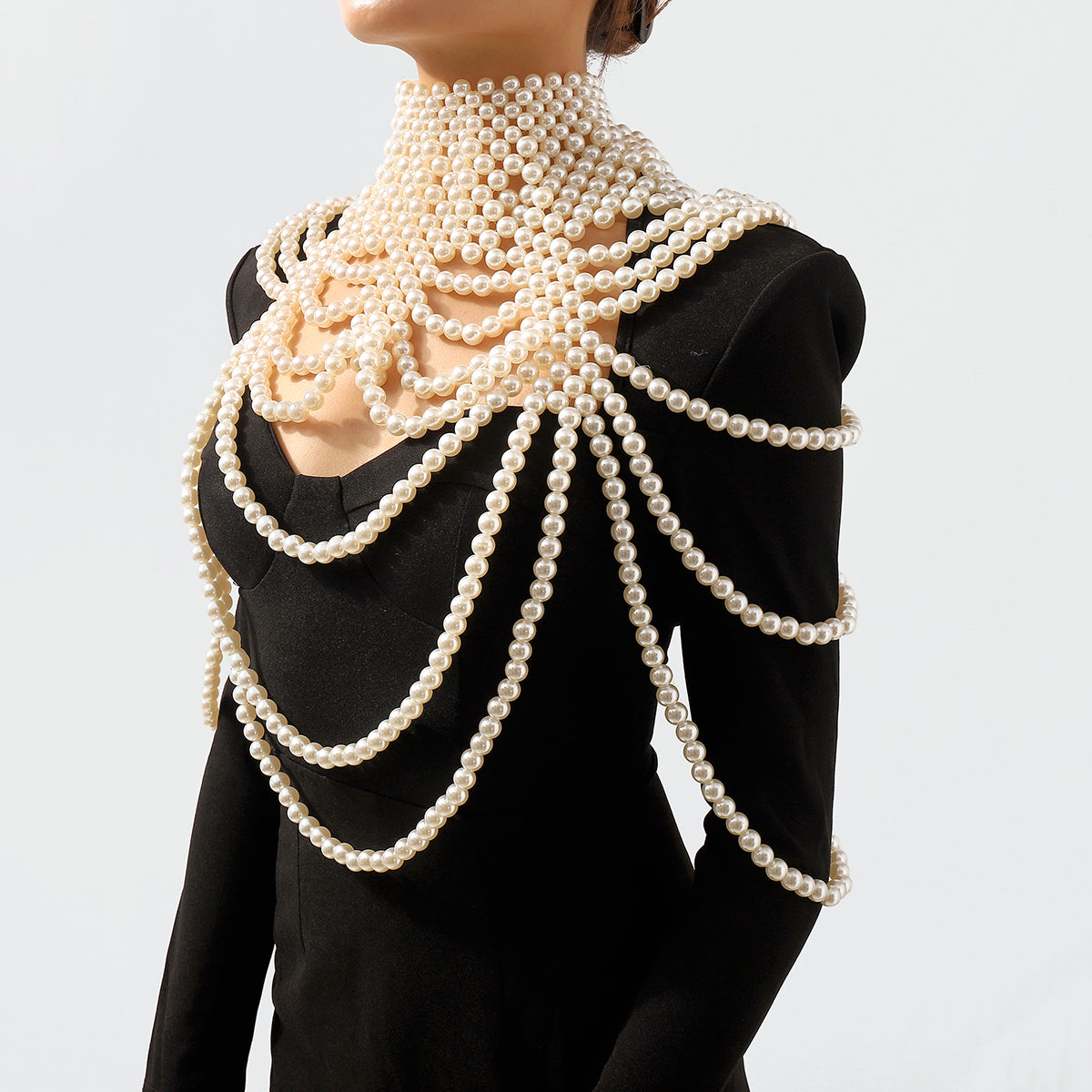 C0438 Handmade Multilayer Faux Pearl