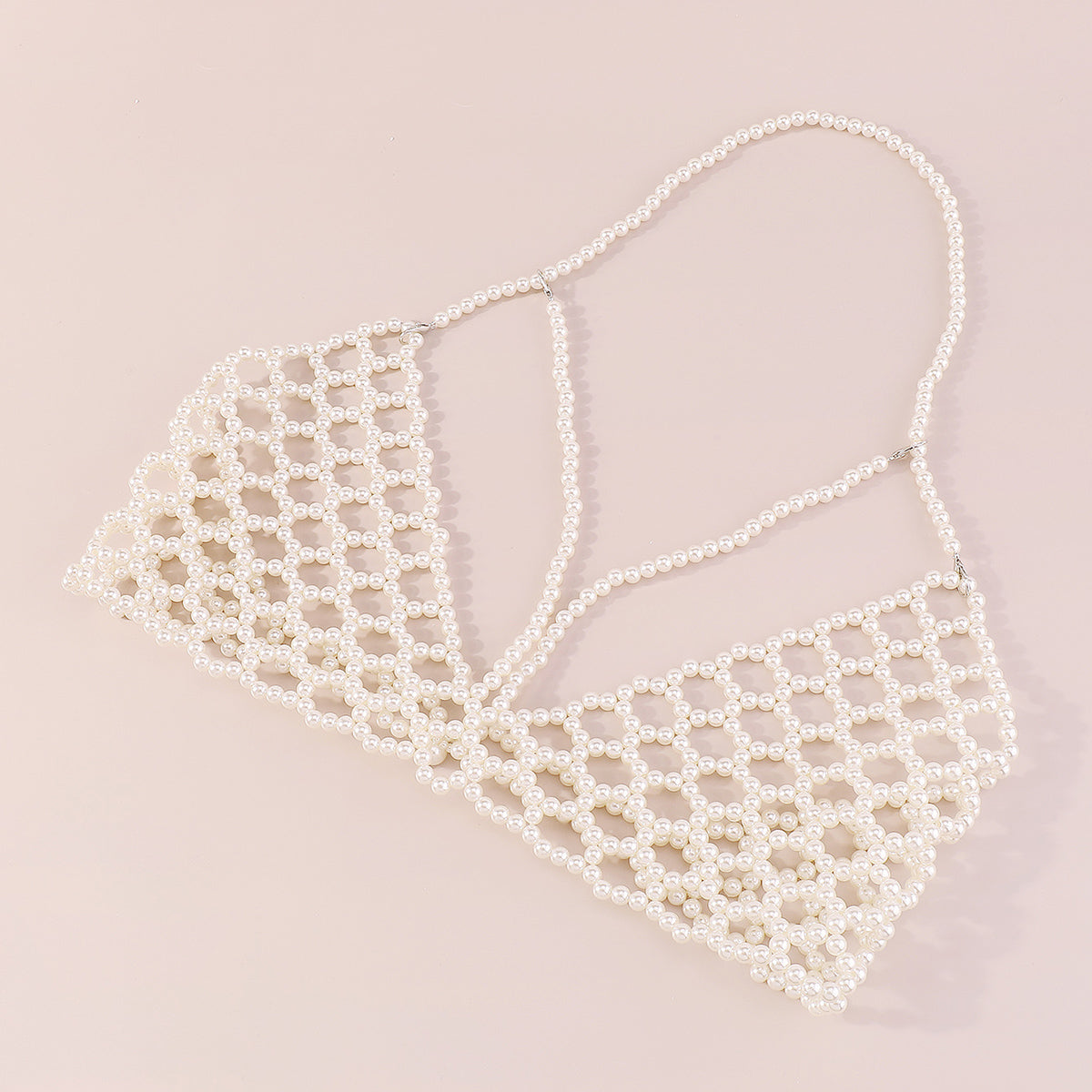 C0456 Handmade Pearl Halter Top