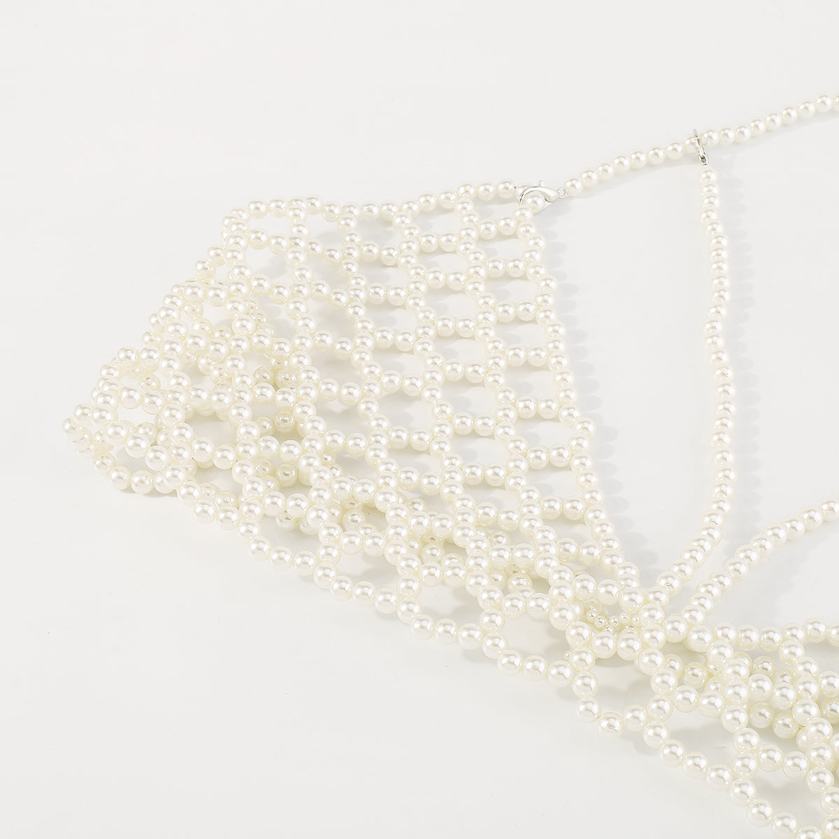 C0456 Handmade Pearl Halter Top