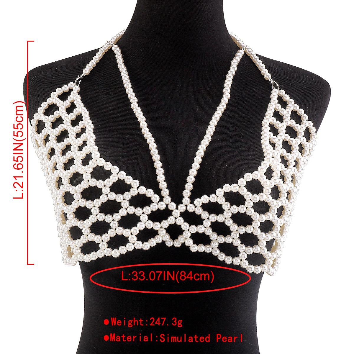 C0456 Handmade Pearl Halter Top