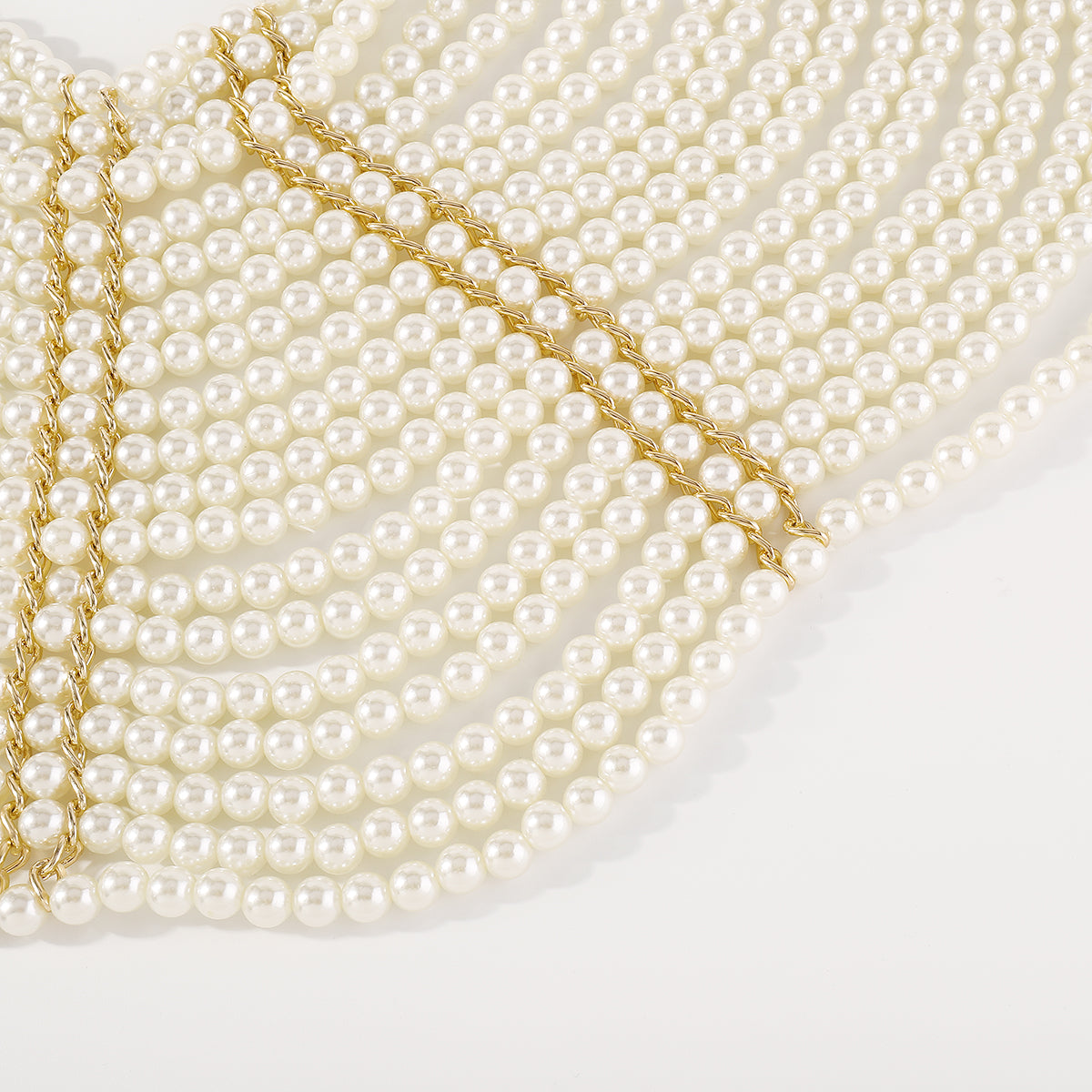 C0513 Handmade Multi-Layer Faux Pearl Body Jewelry