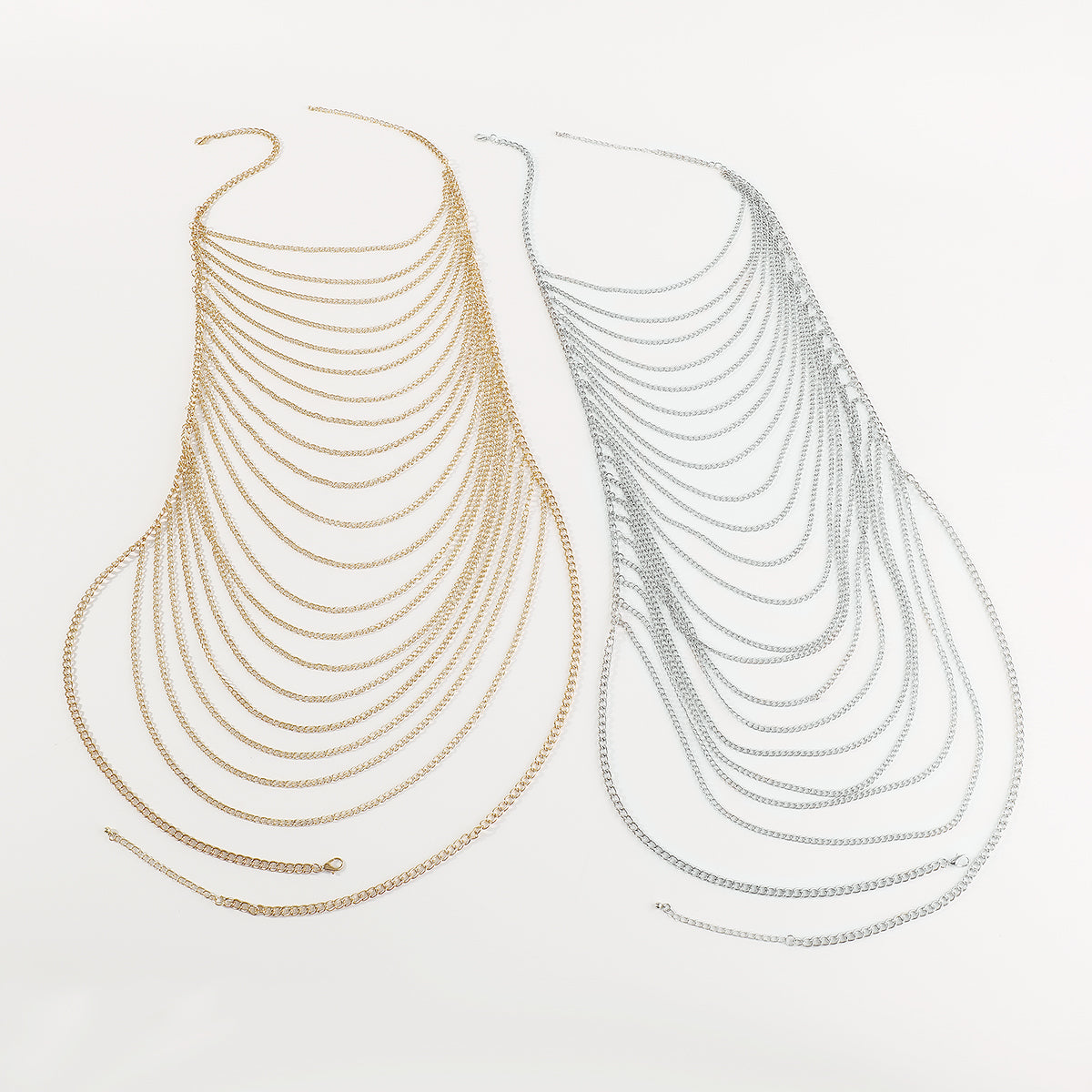 C0557 Multilayer Metal Chain Body Jewelry