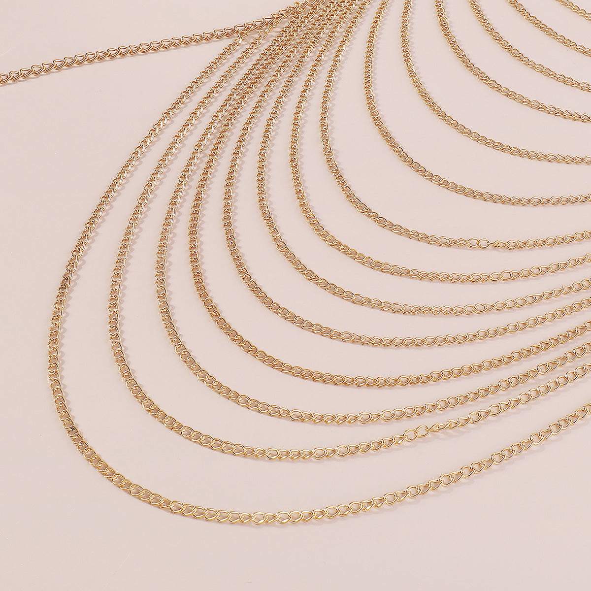 C0557 Multilayer Metal Chain Body Jewelry