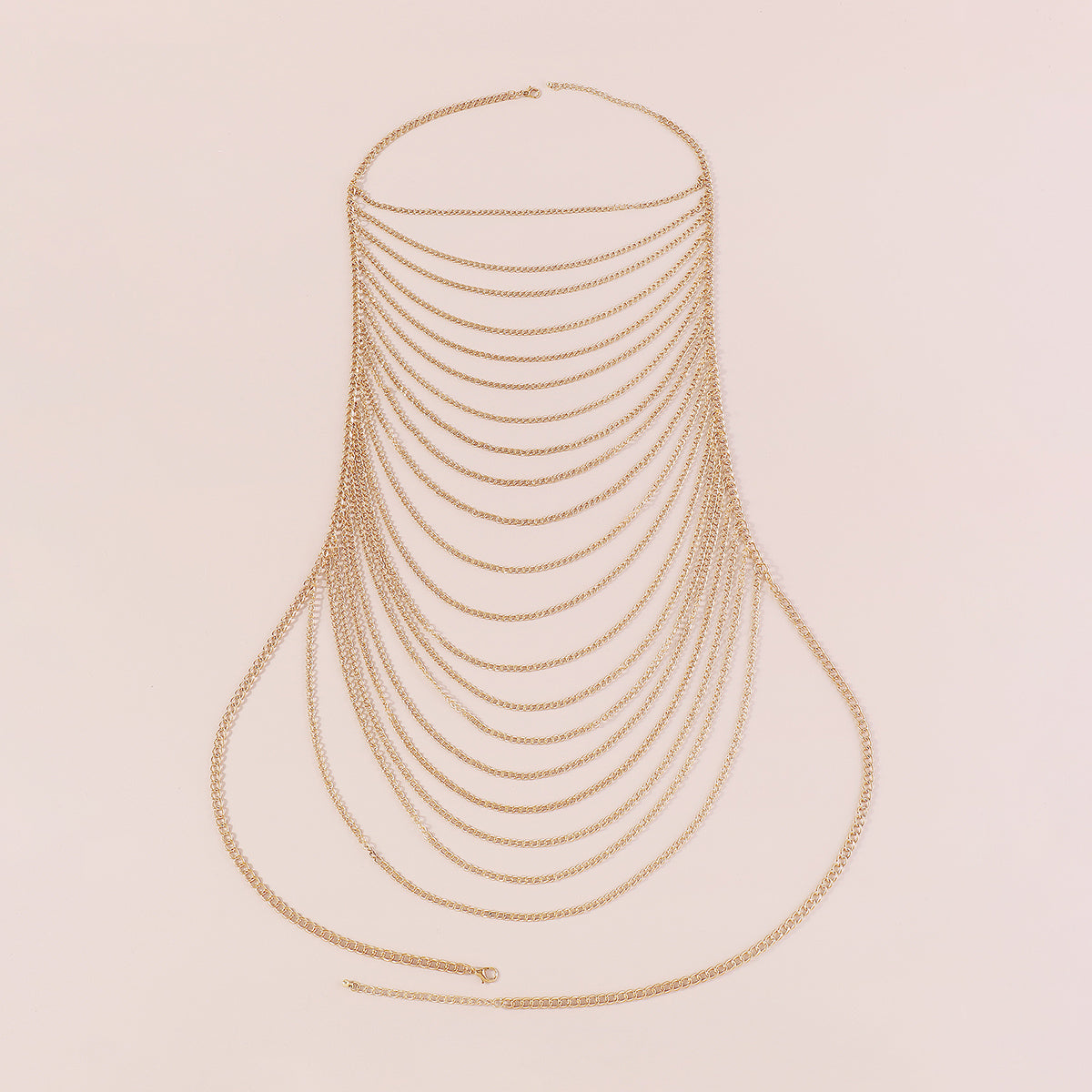 C0557 Multilayer Metal Chain Body Jewelry