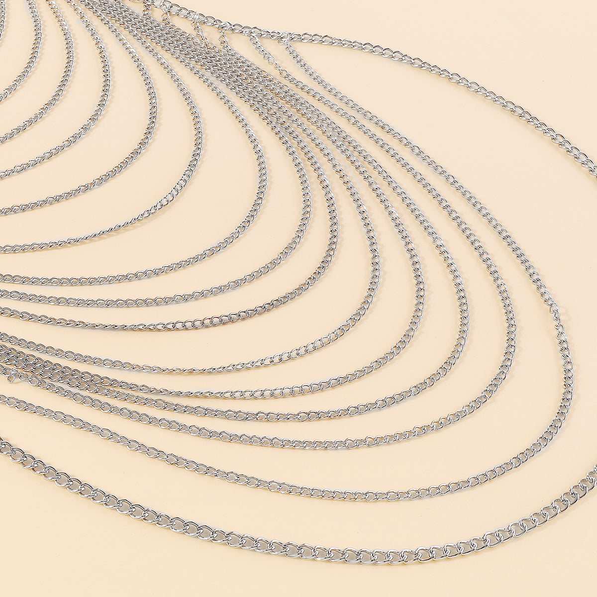 C0557 Multilayer Metal Chain Body Jewelry