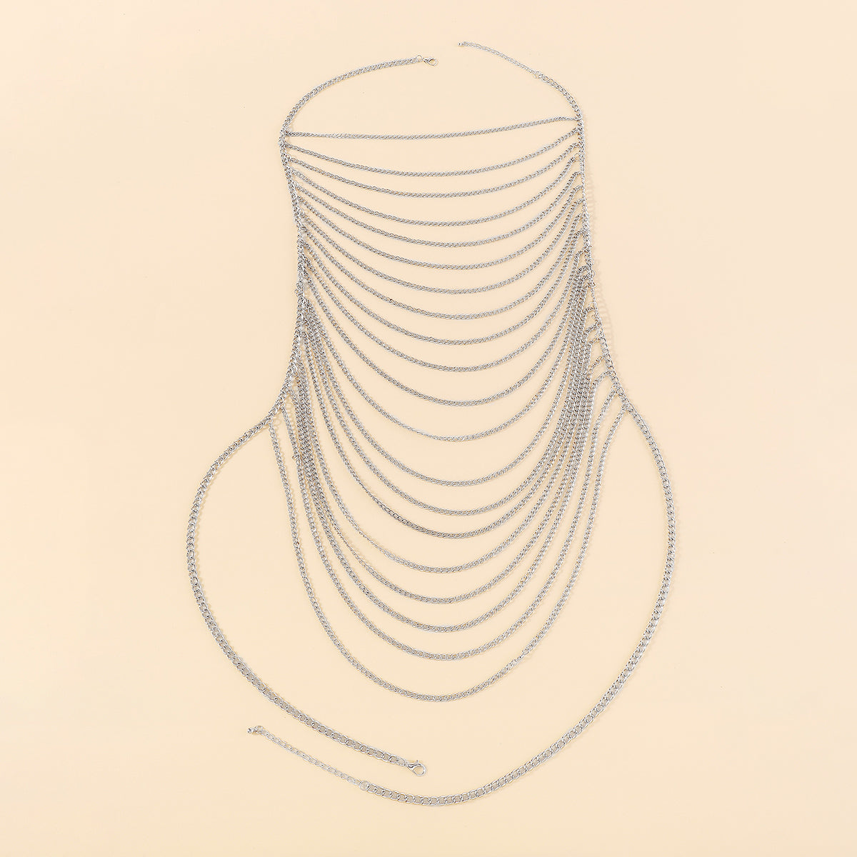 C0557 Multilayer Metal Chain Body Jewelry