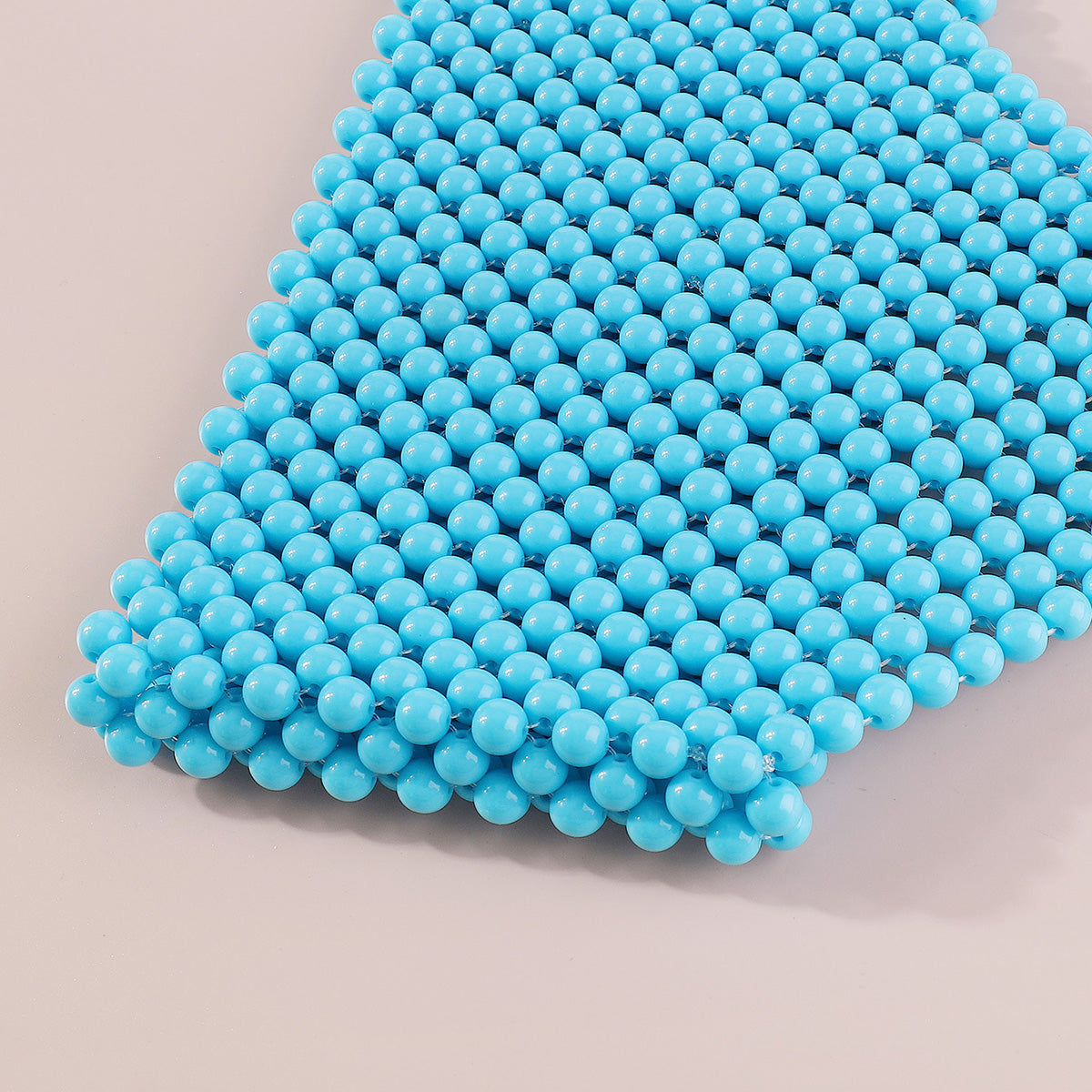 C0607 Multicolors Acrylic Beads Chain Crop Top