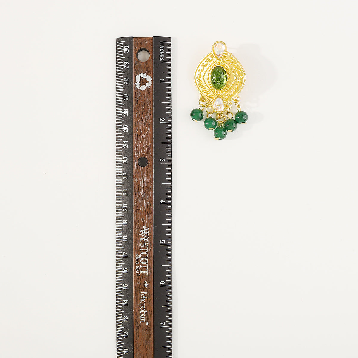 E11485 Vintage Resin Beads Dangle Earrings