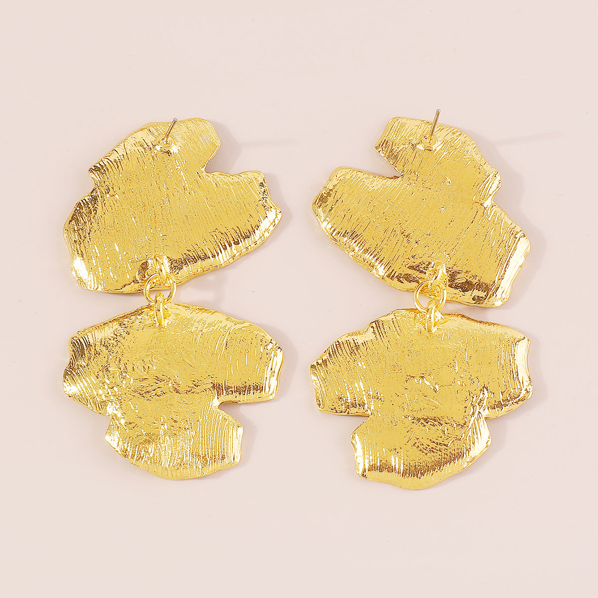 E11756 Geometric Metal Drop Dangle Earrings