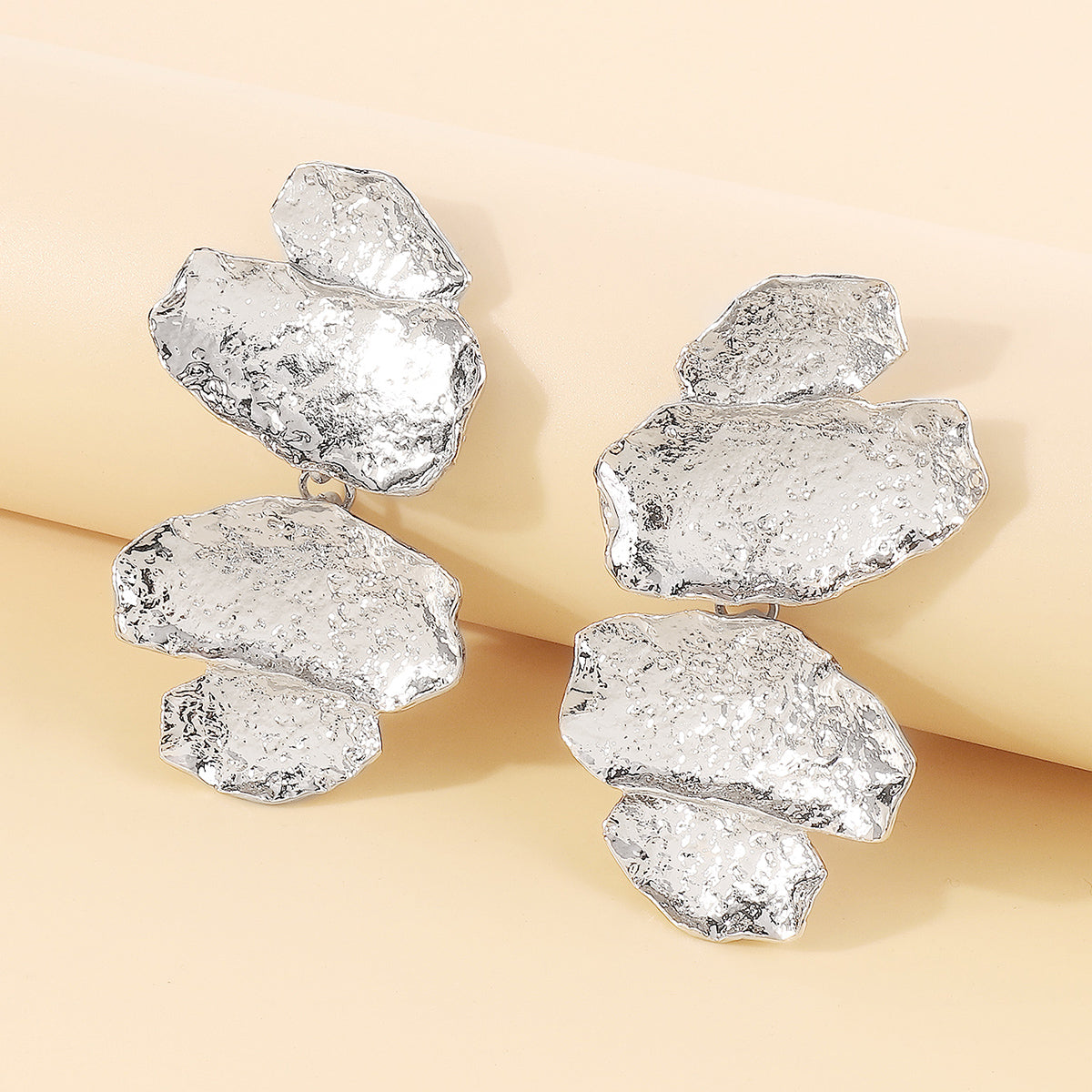 E11756 Geometric Metal Drop Dangle Earrings