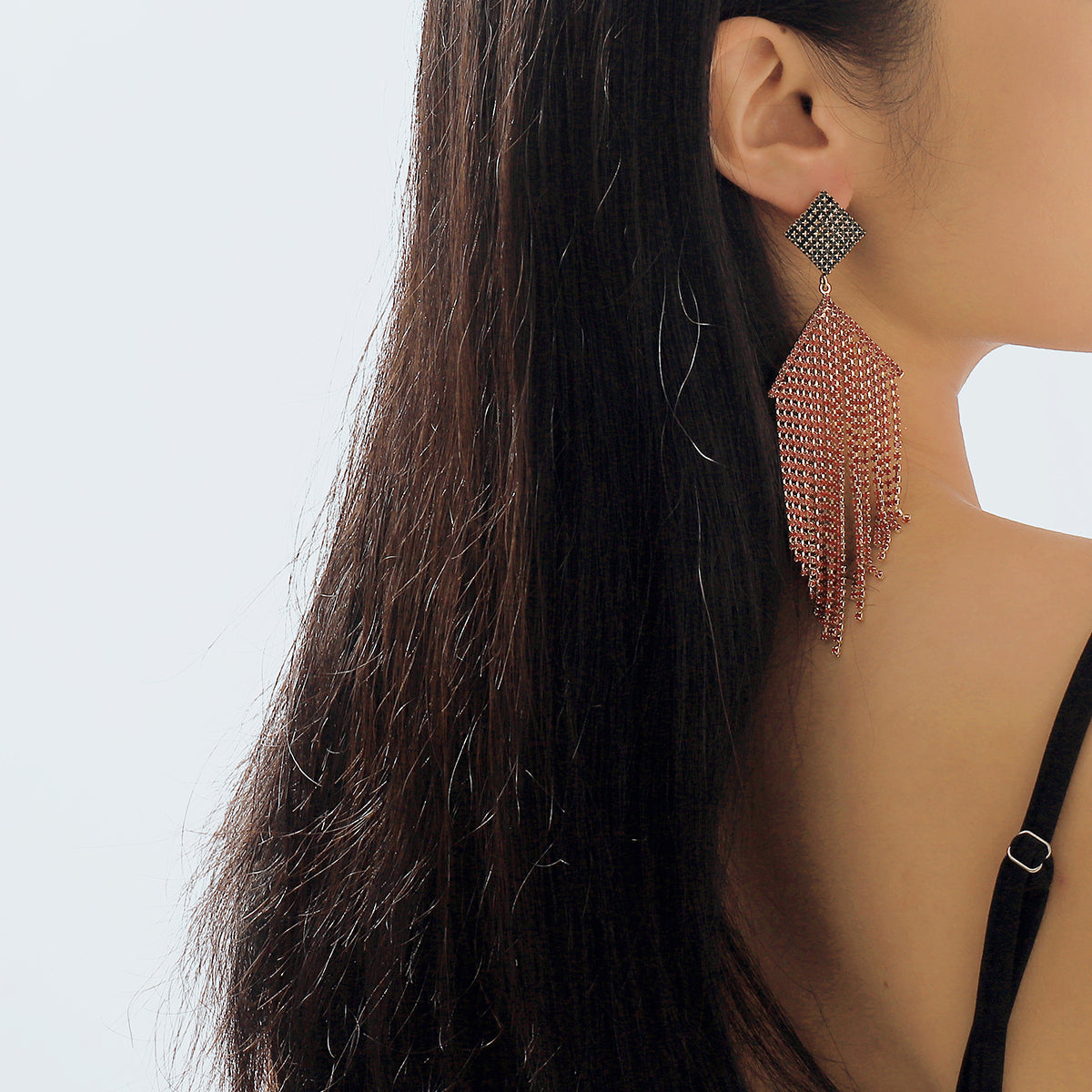 E11834 Lux Crystal Chandelier Earrings