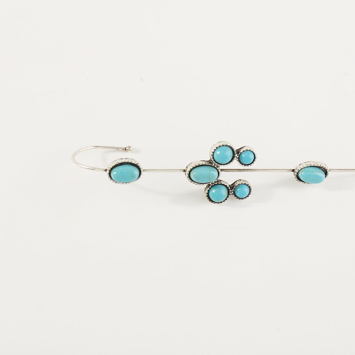 E11863 Turquoise Earring Crawler Hook