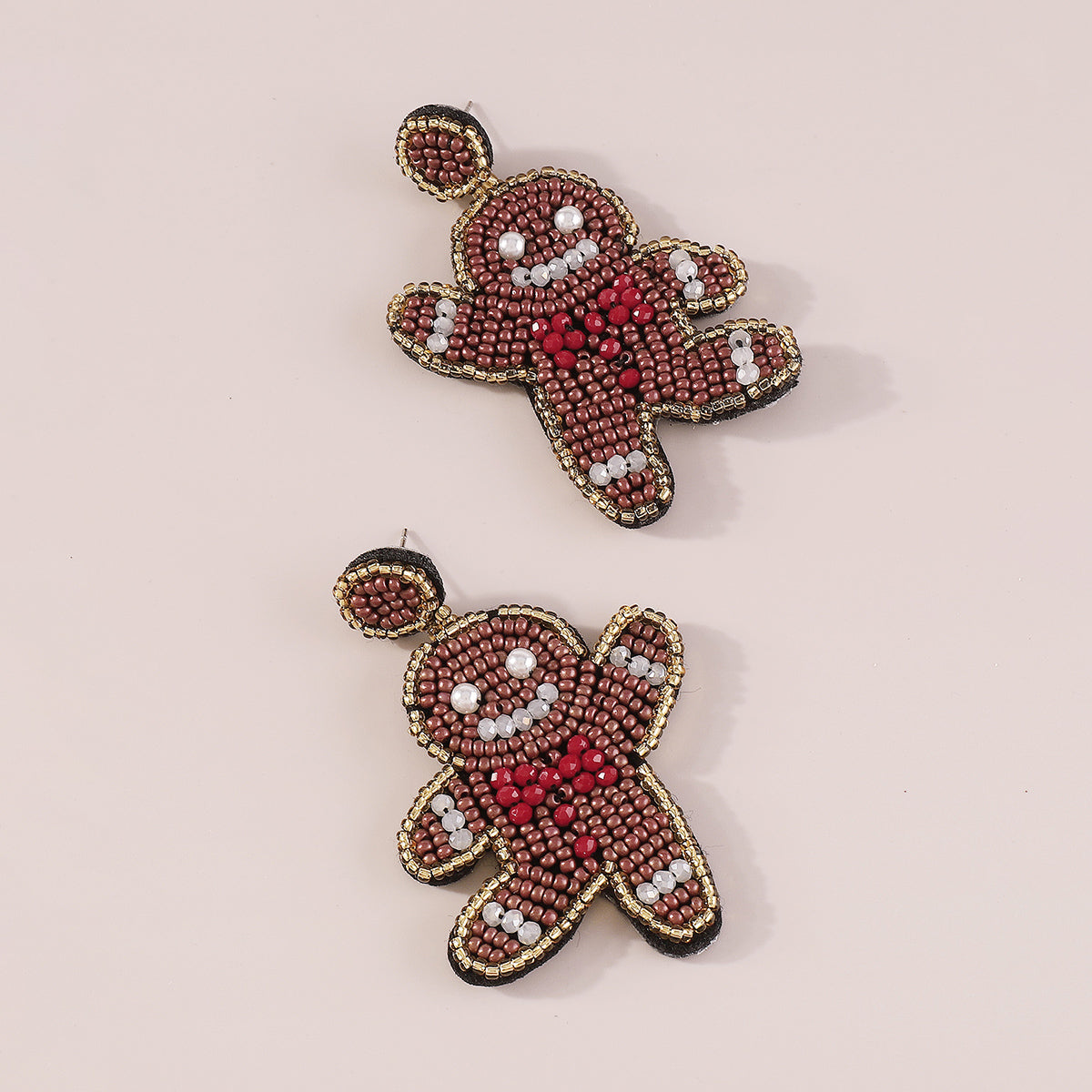 E11927 Christmas Cute Snowman Dangle Earrings