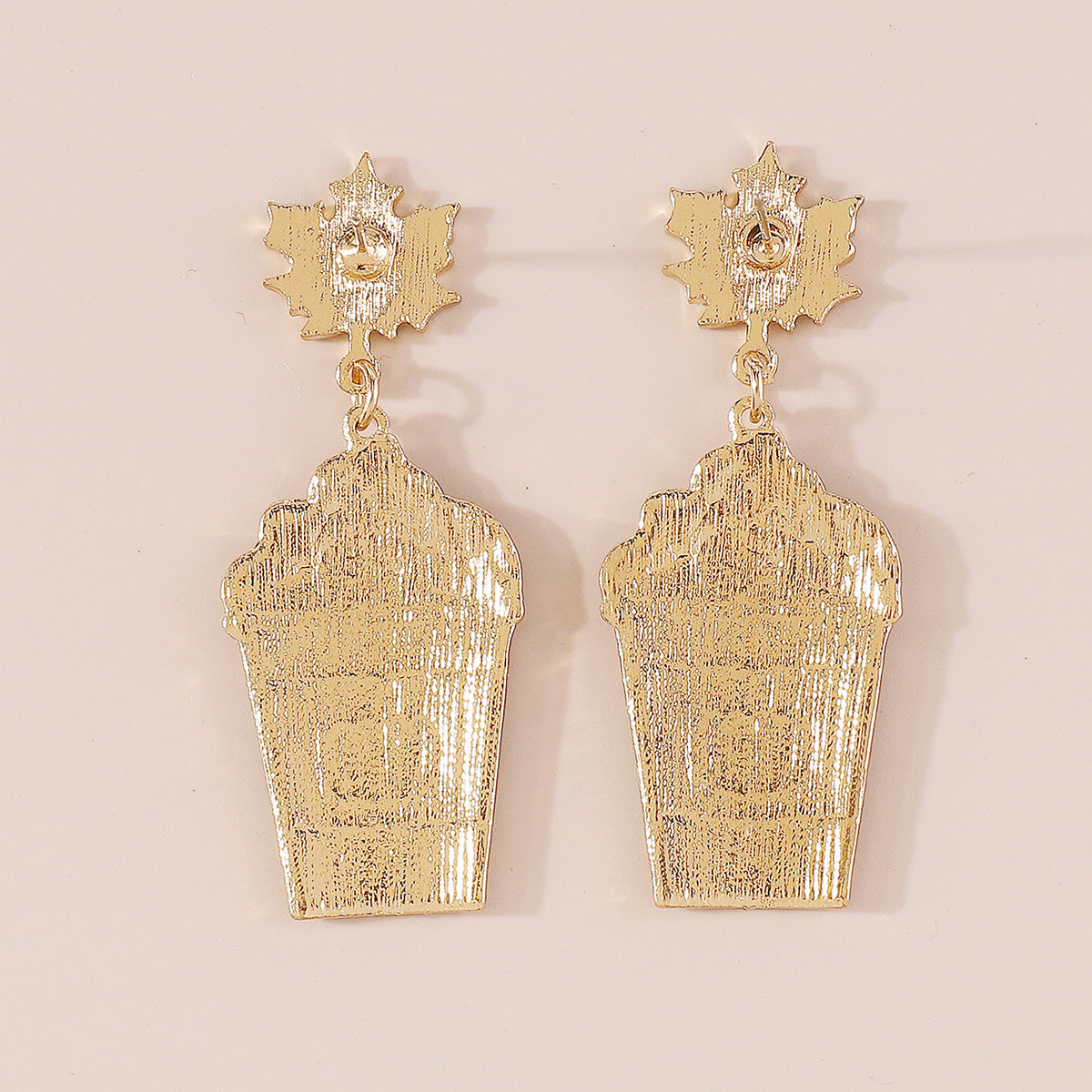 E11948 Halloween Maple Cups Drop Dangle Earrings
